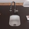 Alfi Brand Small Rectangular Fireclay Undermount or Drop In Prep / Bar Sink AB1218 - alternate 5